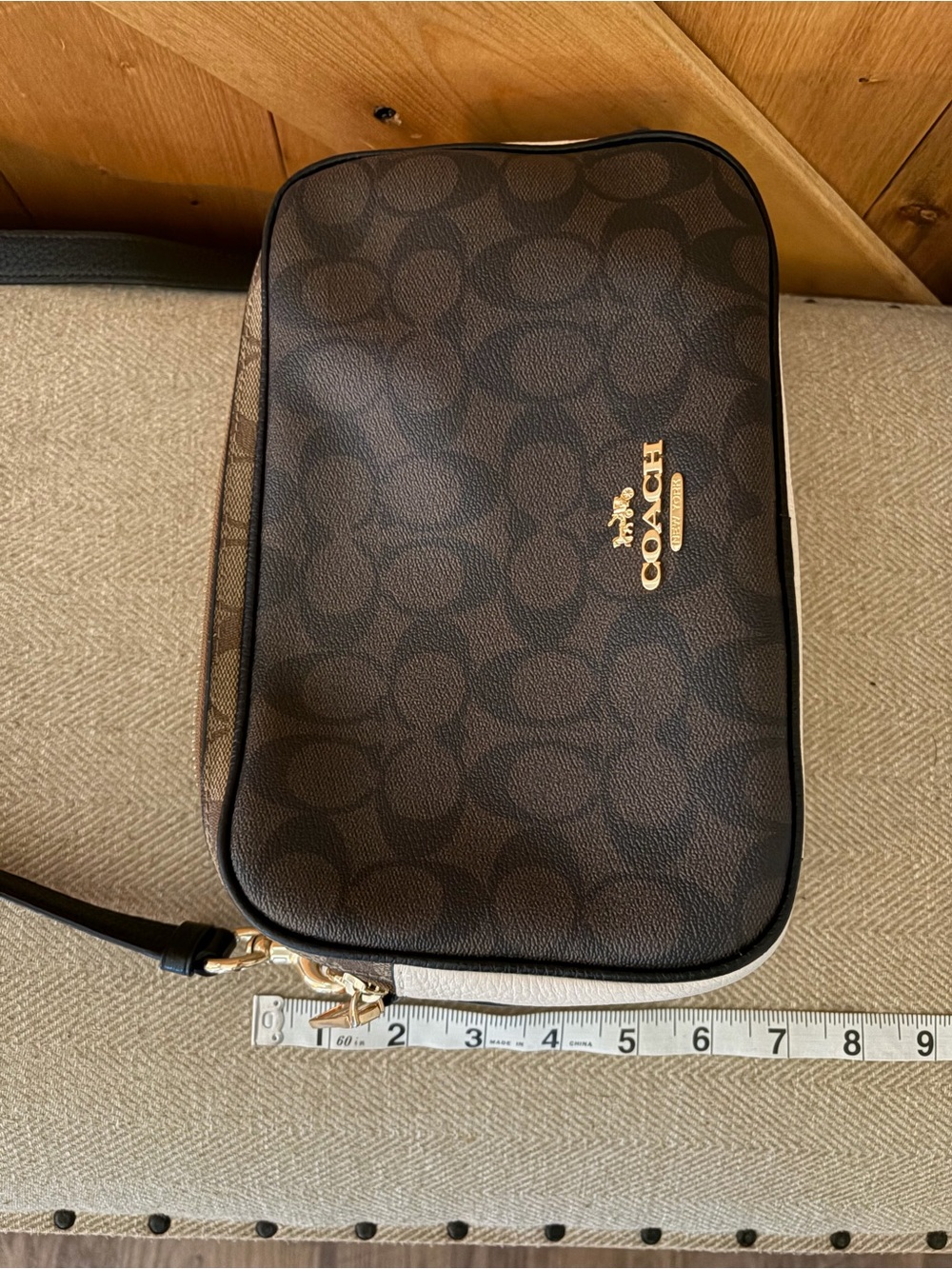 COACH Jes Crossbody Bag in Blocked Signature Canvas | Model #C1767 - Picture 14 of 15
